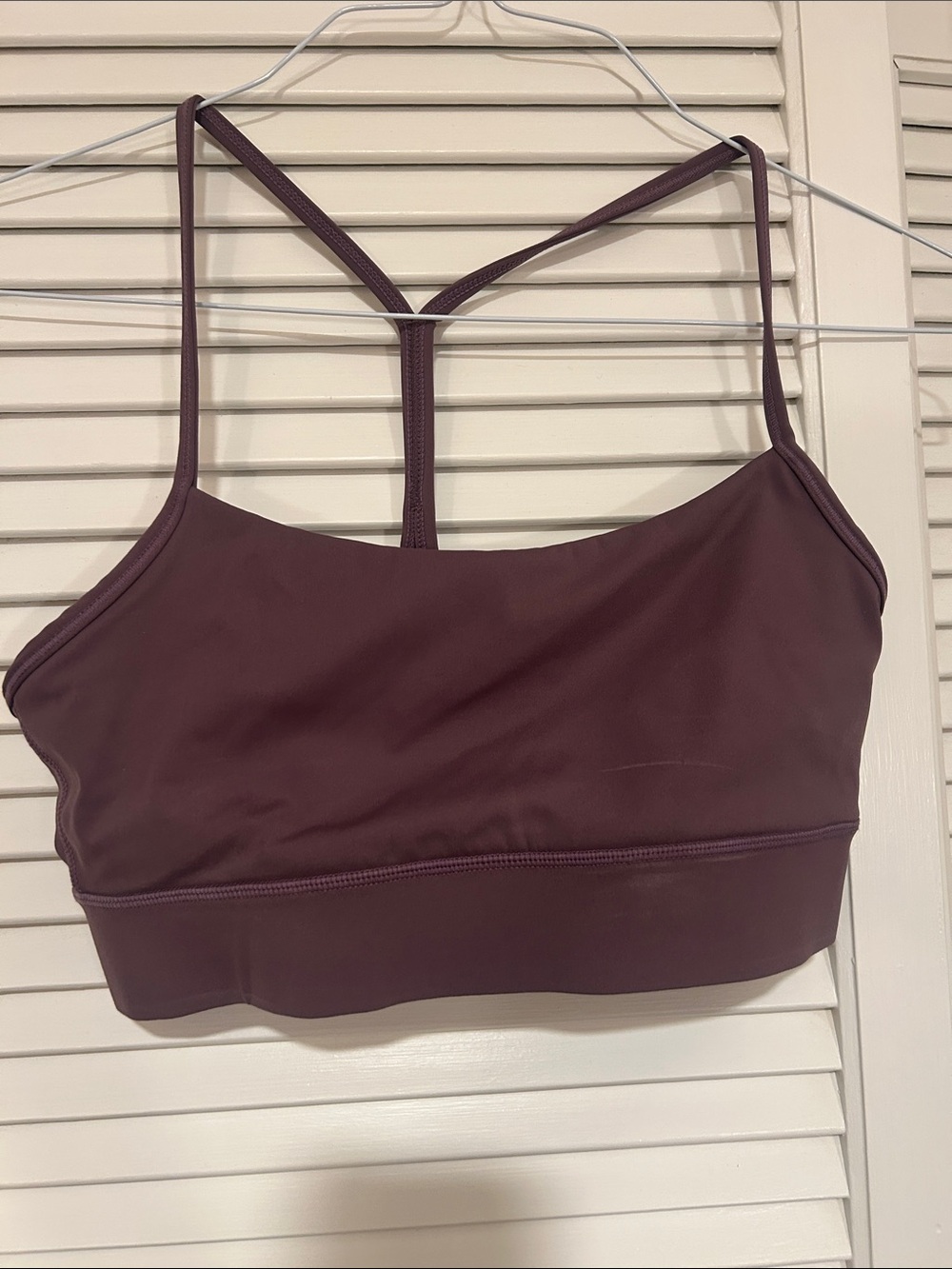 lululemon athletica Plum Strappy T-Back Sports Bra
